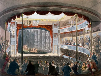 Sadlers Wells, do "Repository of Arts" de Ackermann, 1809